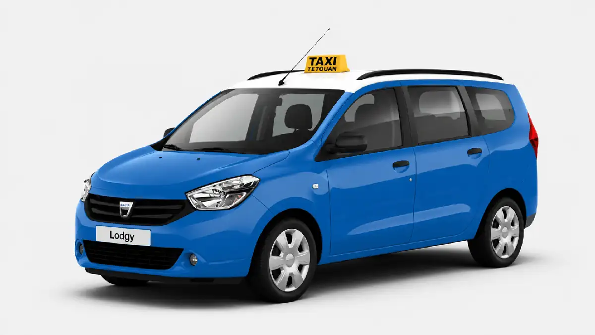 Taxi Tétouan — Dacia Lodgy bleu
