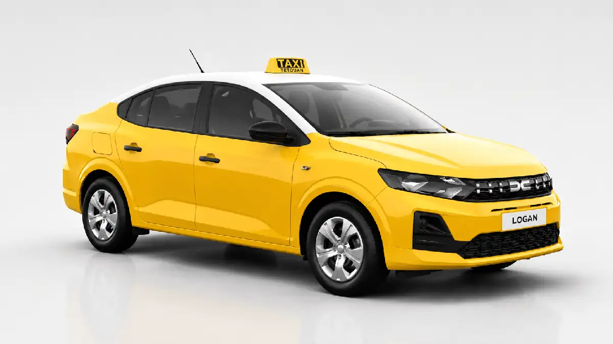 Taxi Tétouan — Dacia Logan jaune